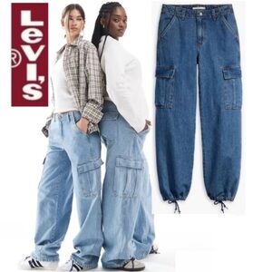 Levi’s 94’ Baggy Cargo Cotton Jeans Size 24